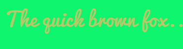 Image with Font Color B5CA67 and Background Color 0FF46D